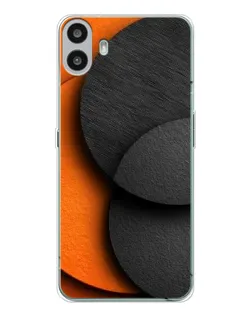 Чохол для Nothing CMF Phone 1 з картинкою «Геометрія помаранчевих кіл»