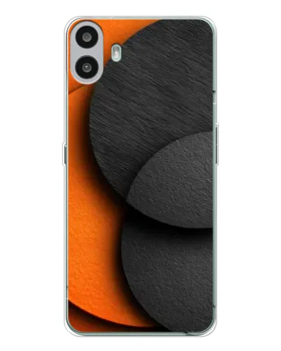 Чохол для Nothing CMF Phone 1 з картинкою «Геометрія помаранчевих кіл»