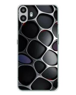 Чохол для Nothing CMF Phone 1 з картинкою «Об'ємна темна решітка»