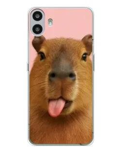 Чохол для Nothing CMF Phone 1 з картинкою «Капібара з язиком» Чохол для Nothing CMF Phone 1 з картинкою «Капібара з язиком»