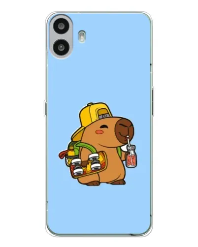 Чохол для Nothing CMF Phone 1 з картинкою «Капібара на скейті»