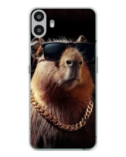 Чохол для Nothing CMF Phone 1 з картинкою «Капібара золотий ланцюг»