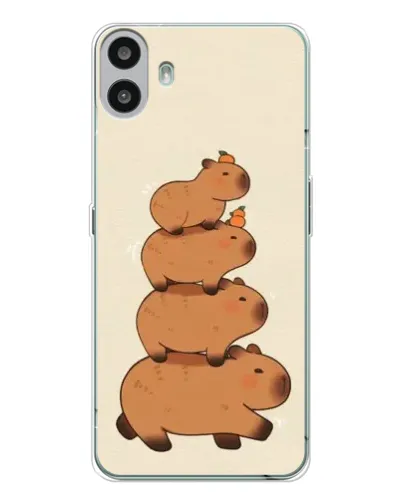 Чохол для Nothing CMF Phone 1 з картинкою «Вежа з капібар»