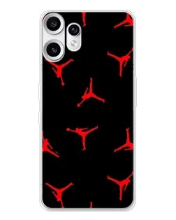 Чохол для Nothing CMF Phone 2 Pro з картинкою «Jordan Red Pattern»