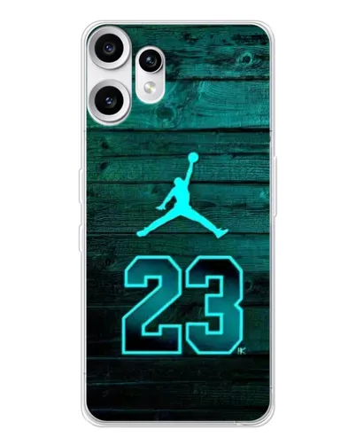 Чехол для Nothing CMF Phone 2 Pro с картинкой «Jordan Cyan 23»