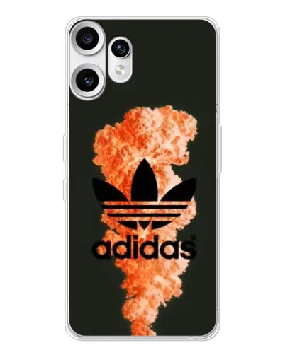 Чехол для Nothing CMF Phone 2 Pro с картинкой «Оранжевый дым Adidas» Чехол для Nothing CMF Phone 2 Pro с картинкой «Оранжевый дым Adidas»