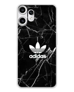 Чехол для Nothing CMF Phone 2 Pro с картинкой «Белый мрамор Adidas»