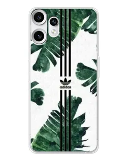 Чехол для Nothing CMF Phone 2 Pro с картинкой «Пальмовые листья адидас»