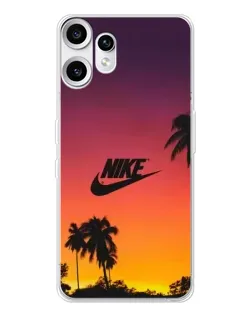 Чохол для Nothing CMF Phone 2 Pro з картинкою «Nike на заході сонця»