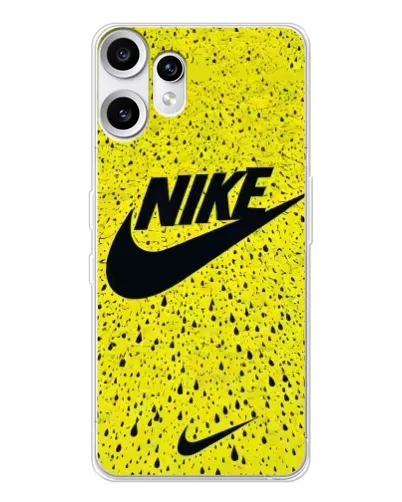 Чохол для Nothing CMF Phone 2 Pro з картинкою «Жовтий текстурний Nike»