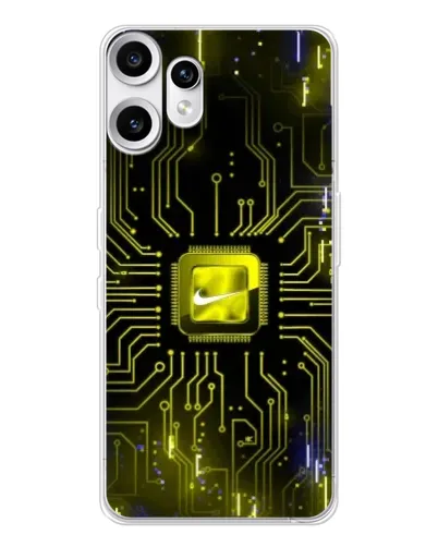 Чохол для Nothing CMF Phone 2 Pro з картинкою «Nike — золота іскра»