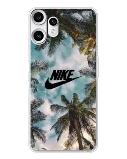 Чехол для Nothing CMF Phone 2 Pro с картинкой «Тропический принт Nike»