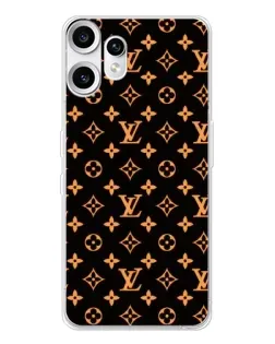 Чехол для Nothing CMF Phone 2 Pro с картинкой «Золотая монограмма LV»