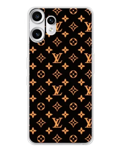 Чехол для Nothing CMF Phone 2 Pro с картинкой «Золотая монограмма LV»