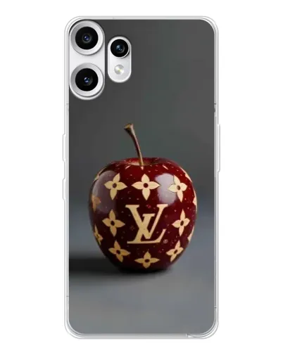 Чехол для Nothing CMF Phone 2 Pro с картинкой «Красное яблоко LV»
