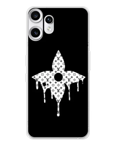 Чехол для Nothing CMF Phone 2 Pro с картинкой «Цветочная монограмма»
