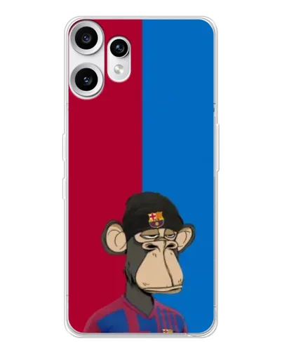 Чехол для Nothing CMF Phone 2 Pro с картинкой «Bored Ape — фанат Барсы»