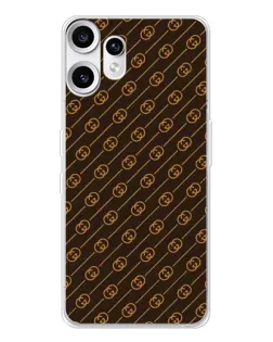 Чохол для Nothing CMF Phone 2 Pro з картинкою «Gucci — золоті діагоналі»