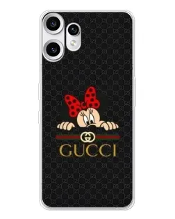 Чохол для Nothing CMF Phone 2 Pro з картинкою «Мінні Маус Gucci — чорний»