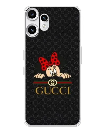 Чехол для Nothing CMF Phone 2 Pro с картинкой «Минни Маус Gucci — черный» Чехол для Nothing CMF Phone 2 Pro с картинкой «Минни Маус Gucci — черный»