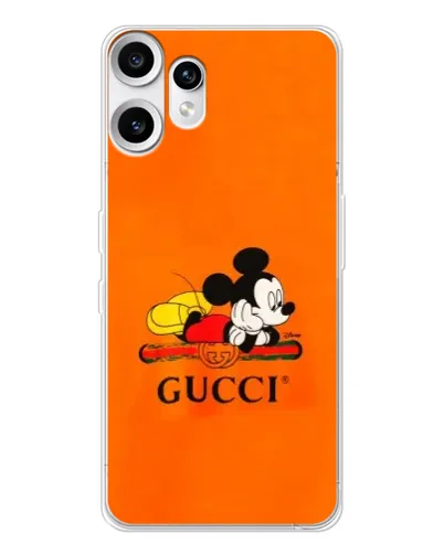 Чехол для Nothing CMF Phone 2 Pro с картинкой «Микки Маус Gucci — оранж» Чехол для Nothing CMF Phone 2 Pro с картинкой «Микки Маус Gucci — оранж»