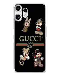 Чохол для Nothing CMF Phone 2 Pro з картинкою «Gucci — герої Disney та монограма»