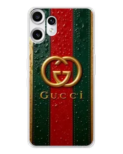 Чохол для Nothing CMF Phone 2 Pro з картинкою «Gucci — фірмова смуга та золото»