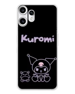 Чохол для Nothing CMF Phone 2 Pro з картинкою «Kuromi — чорний мінімалізм»