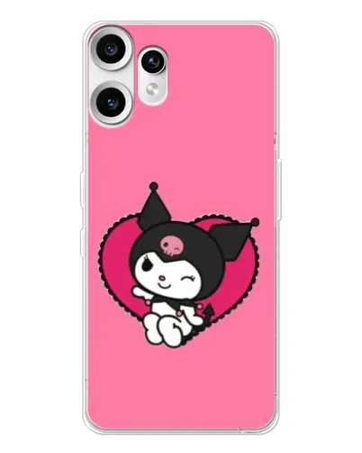 Чохол для Nothing CMF Phone 2 Pro з картинкою «Kuromi — любов у серці»