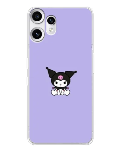 Чохол для Nothing CMF Phone 2 Pro з картинкою «Kuromi — фіолетовий мінімалізм»