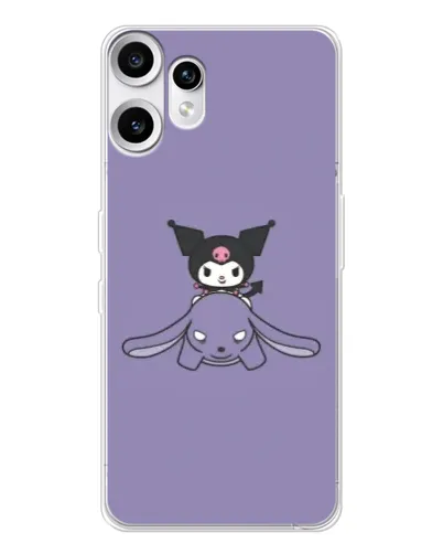 Чохол для Nothing CMF Phone 2 Pro з картинкою «Kuromi на ліловому фоні»