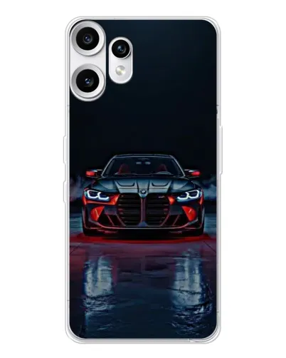Чехол для Nothing CMF Phone 2 Pro с картинкой «BMW на мокрой дороге»