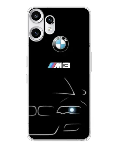 Чехол для Nothing CMF Phone 2 Pro с картинкой «Минималистичный принт BMW M3»