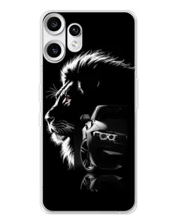 Чохол для Nothing CMF Phone 2 Pro з картинкою «BMW та лев» Чохол для Nothing CMF Phone 2 Pro з картинкою «BMW та лев»