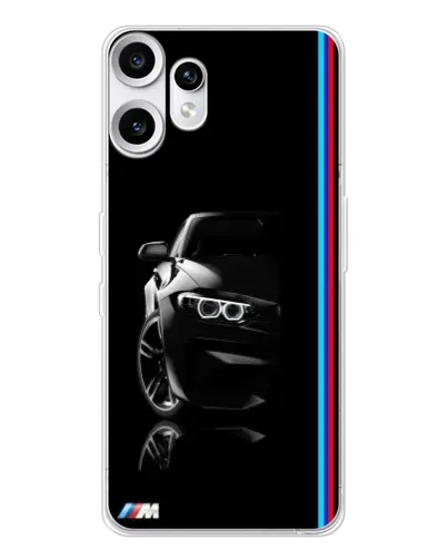 Чехол для Nothing CMF Phone 2 Pro с картинкой «Силуэт BMW в темноте»