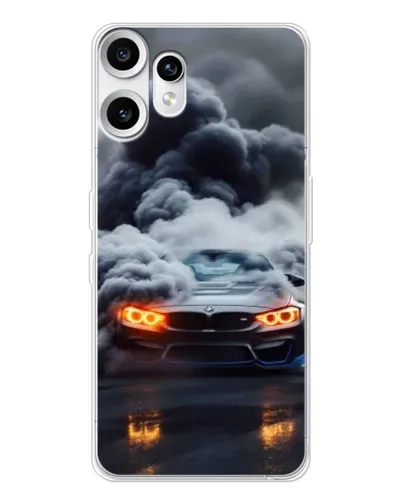 Чехол для Nothing CMF Phone 2 Pro с картинкой «BMW в дыму»