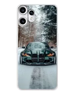 Чохол для Nothing CMF Phone 2 Pro з картинкою «BMW у зимовому лісі» Чохол для Nothing CMF Phone 2 Pro з картинкою «BMW у зимовому лісі»