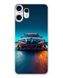 Чохол для Nothing CMF Phone 2 Pro з картинкою «BMW — вогні неону» Чохол для Nothing CMF Phone 2 Pro з картинкою «BMW — вогні неону»