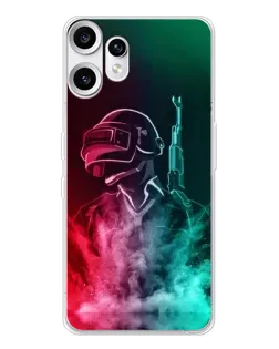 Чохол для Nothing CMF Phone 2 Pro з картинкою «PUBG — вогняний воїн»