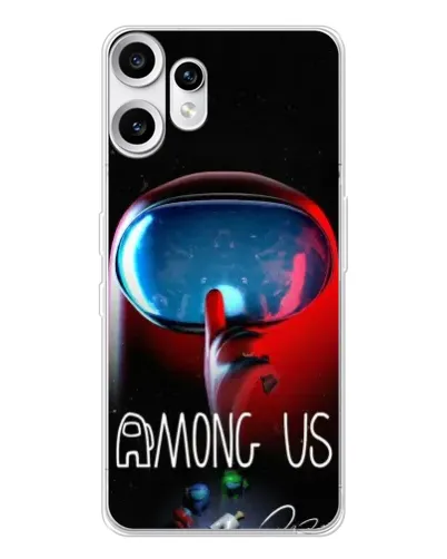 Чехол для Nothing CMF Phone 2 Pro с картинкой «Красный импостер — макро» Чехол для Nothing CMF Phone 2 Pro с картинкой «Красный импостер — макро»