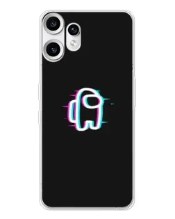 Чехол для Nothing CMF Phone 2 Pro с картинкой «Among Us неон»
