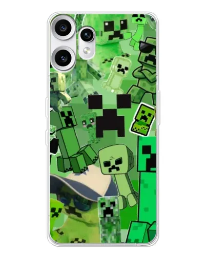 Чехол для Nothing CMF Phone 2 Pro с картинкой «Криперы Minecraft» Чехол для Nothing CMF Phone 2 Pro с картинкой «Криперы Minecraft»