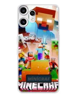 Чехол для Nothing CMF Phone 2 Pro с картинкой «Minecraft герои игры» Чехол для Nothing CMF Phone 2 Pro с картинкой «Minecraft герои игры»