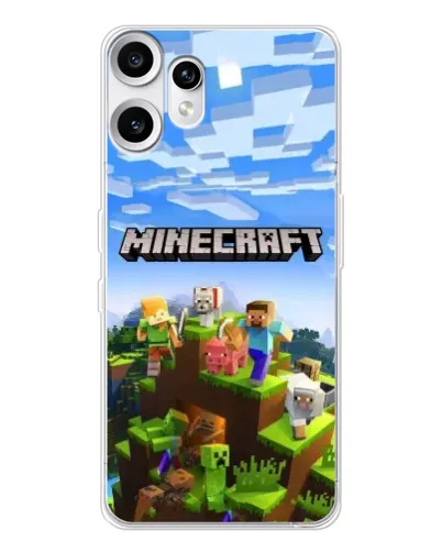 Чехол для Nothing CMF Phone 2 Pro с картинкой «Minecraft классический мир» Чехол для Nothing CMF Phone 2 Pro с картинкой «Minecraft классический мир»