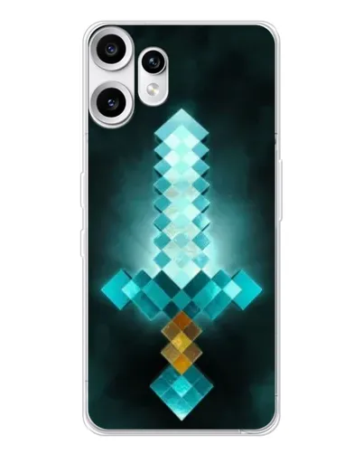 Чехол для Nothing CMF Phone 2 Pro с картинкой «Алмазный меч неон» Чехол для Nothing CMF Phone 2 Pro с картинкой «Алмазный меч неон»