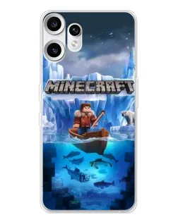 Чохол для Nothing CMF Phone 2 Pro з картинкою «Minecraft льодянийсвіт»