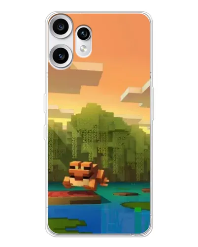 Чехол для Nothing CMF Phone 2 Pro с картинкой «Майнкрафт закат солнца» Чехол для Nothing CMF Phone 2 Pro с картинкой «Майнкрафт закат солнца»
