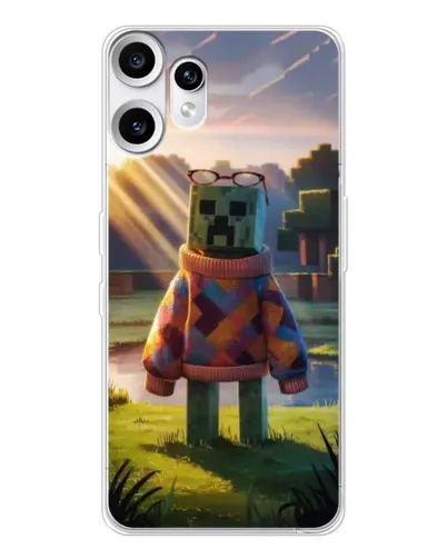 Чехол для Nothing CMF Phone 2 Pro с картинкой «Крипер в свитере» Чехол для Nothing CMF Phone 2 Pro с картинкой «Крипер в свитере»