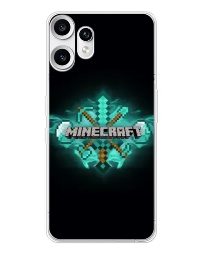 Чехол для Nothing CMF Phone 2 Pro с картинкой «Minecraft Diamond лого» Чехол для Nothing CMF Phone 2 Pro с картинкой «Minecraft Diamond лого»