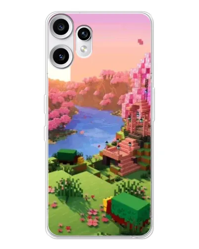 Чехол для Nothing CMF Phone 2 Pro с картинкой «Розовое дерево Minecraft» Чехол для Nothing CMF Phone 2 Pro с картинкой «Розовое дерево Minecraft»